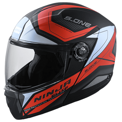 STUDDS NINJA ELITE SUPER D4 MATT BLACK N2 RED C/V (L)