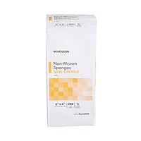 McKesson Nonwoven Sponges 4" x 4" 4-Ply, NonSterile