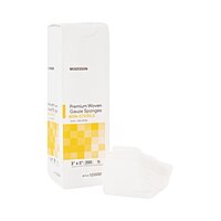 McKesson® Gauze Sponge 3 Inch × 3 Inch 12-Ply Non-Sterile 200 Count