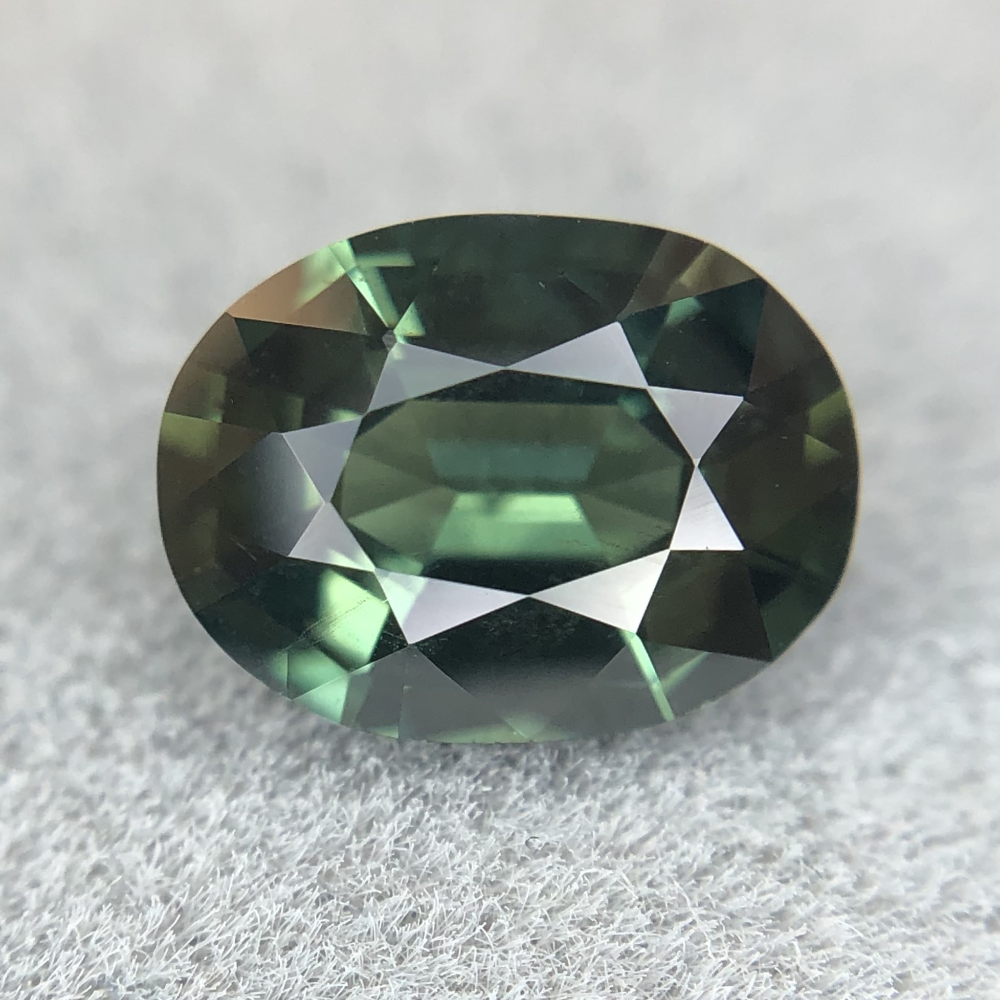 1.34ct Oval Mixed Cut Sapphire