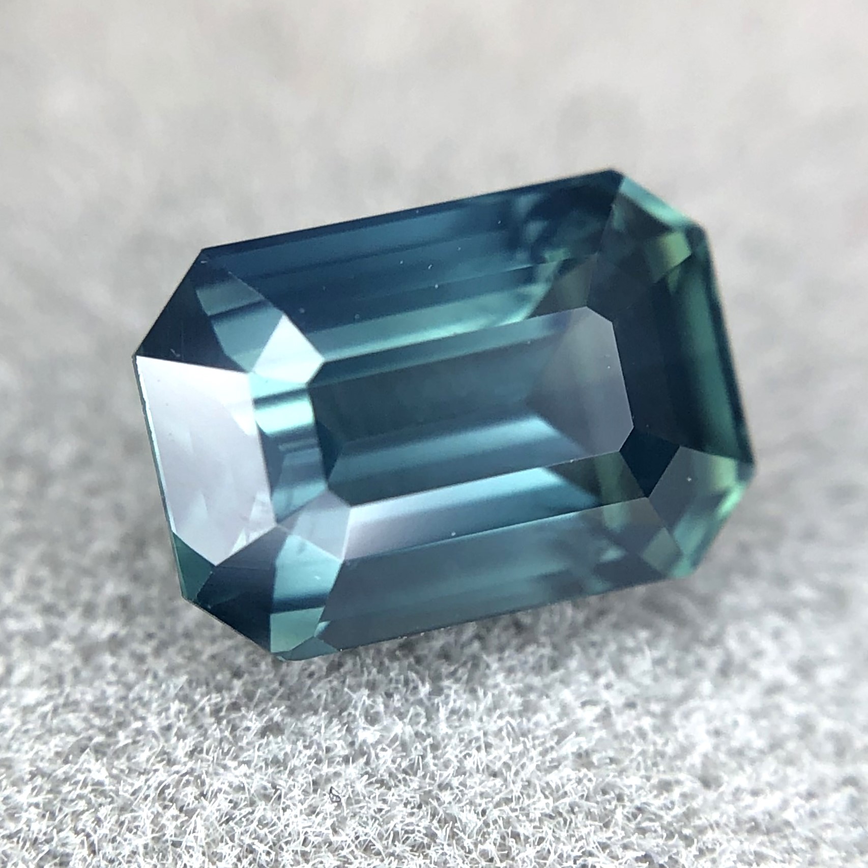 1.53ct Octagon Step Cut Sapphire