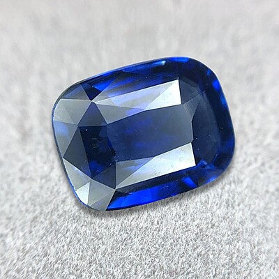 1.04ct Cushion Mixed Cut Sapphire