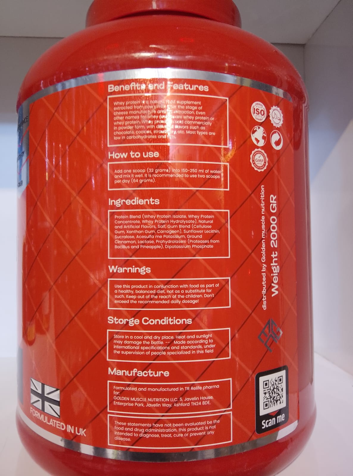 GM Nutrition Iso Zero 2kg | بروتين ايزو زيرو جي إم