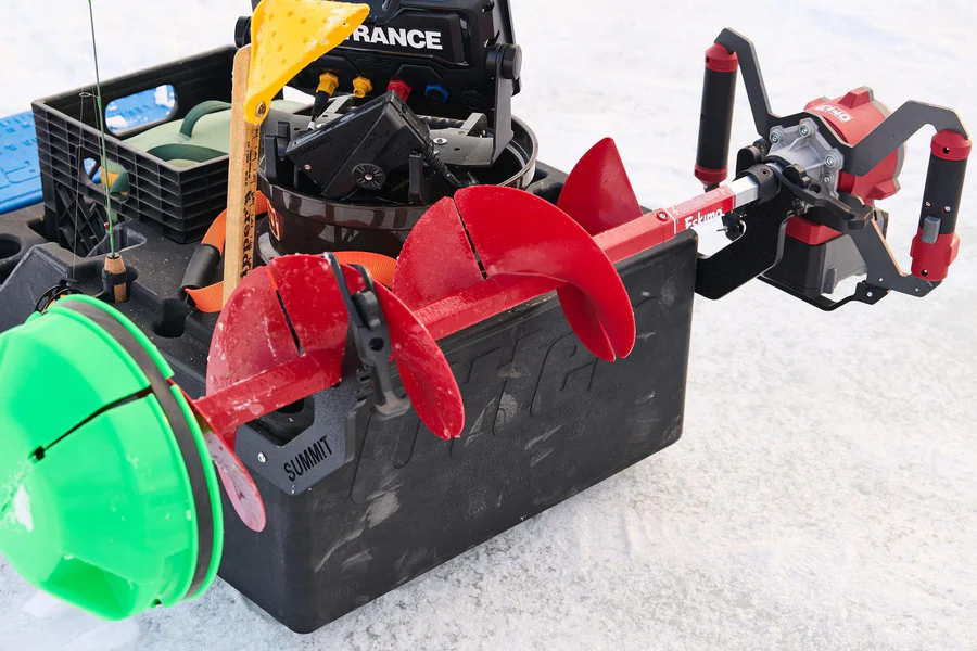 Summit Fishing Sonar Sled Auger Rack Summit Fishing Sonar Sled Auger Rack