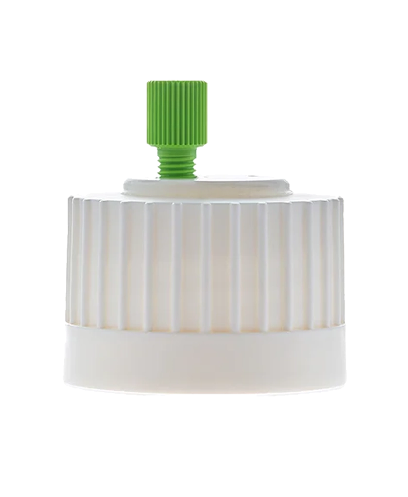ChromCap™ 100 HPLC Cap Assembly 38-430 PTFE Adapter w Vent Hole 1x Ports 1/8" or 1/16" OD Tubing 1/EA