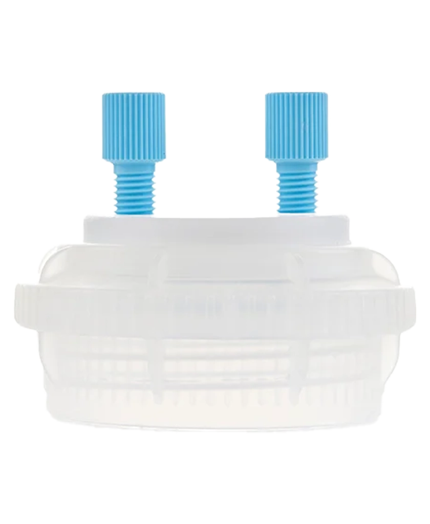 ChromCap™ 100 HPLC Cap Assembly GL45 PTFE Adapter w Vent Hole 2x Ports 1/8" or 1/16" OD Tubing 1/EA