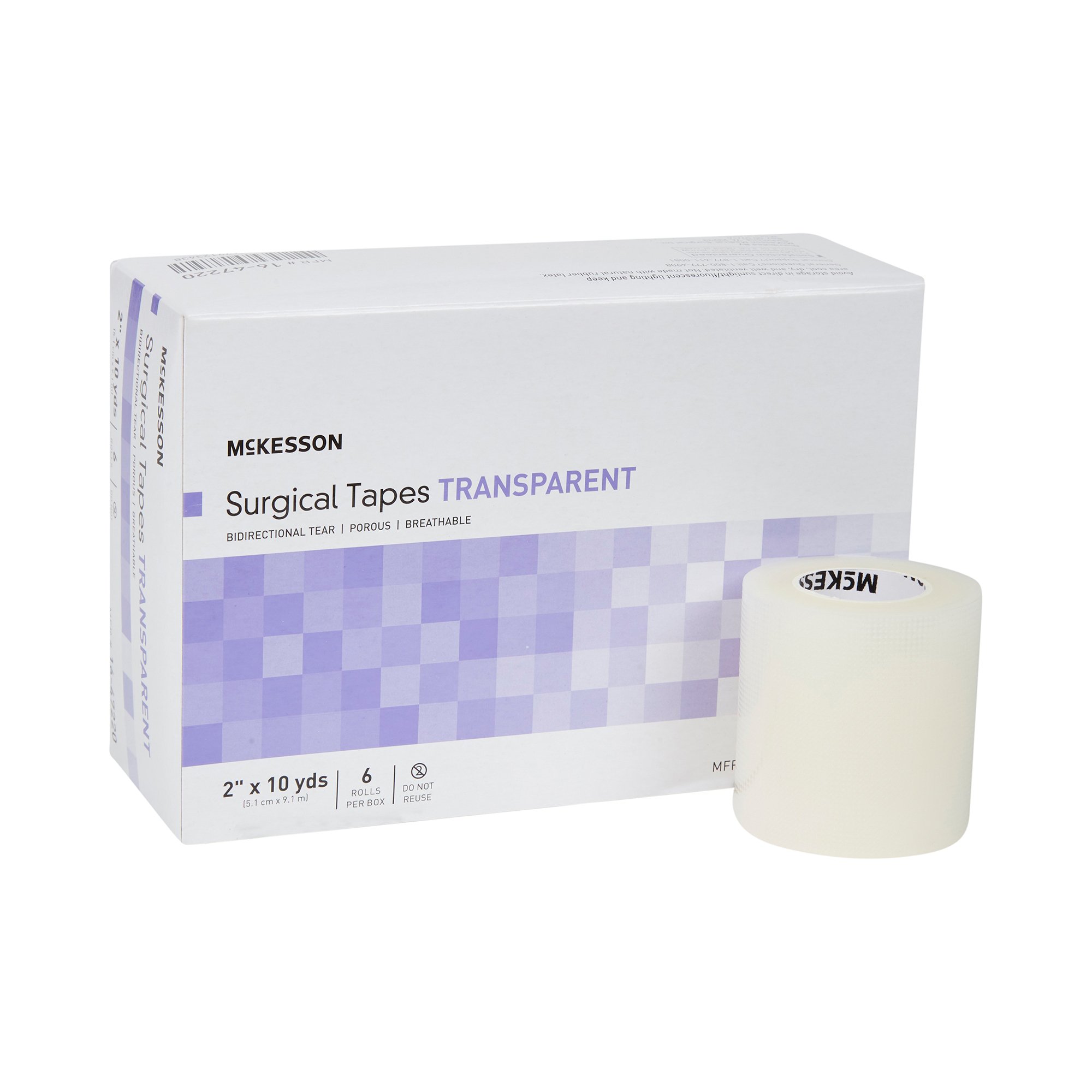 McKesson Medical Tape Transparent 2 Inch X 10 Yard Plastic NonSterile (BX/6RL) McKesson Medical Tape Transparent 2 Inch X 10 Yard Plastic NonSterile (BX/6RL)