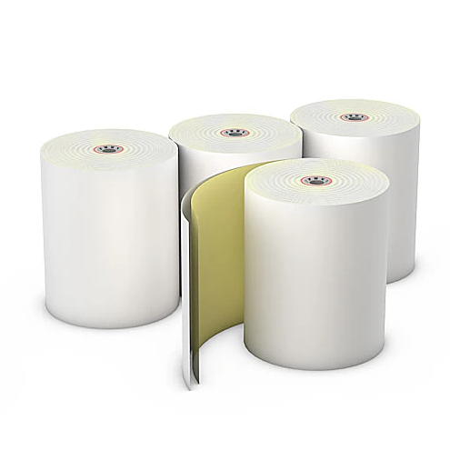 AmerCareRoyal Carbonless Reg Roll 3" x 92', White - Canary 50 / cs