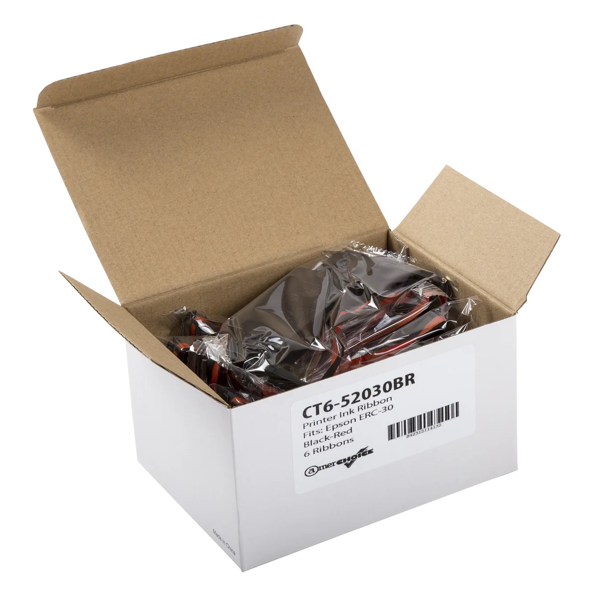 AmerCareRoyal POS Printer Ribbons for ERC-30 Black-Red 6 / cs
