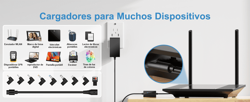 Adaptador Universal de CA a CC, 5V~20Voltios, 1~3a
