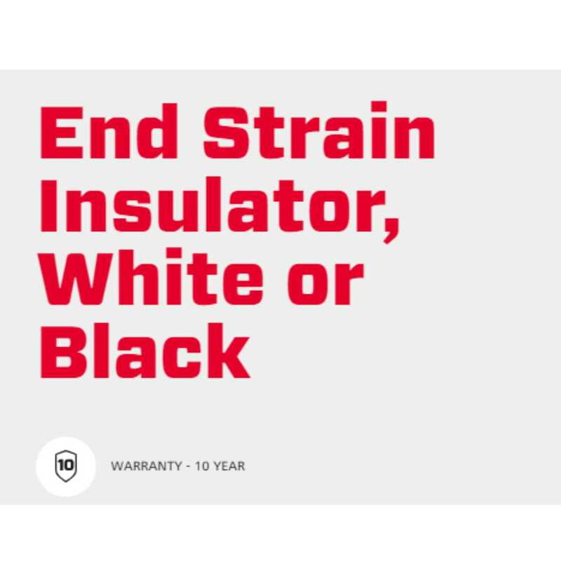 Speedrite End Strain Insulator, White - 6 Pcs