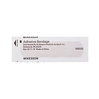 McKesson Adhesive Strip Bandage 3/4" x 3" Plastic Tan Sterile (BX/100EA)