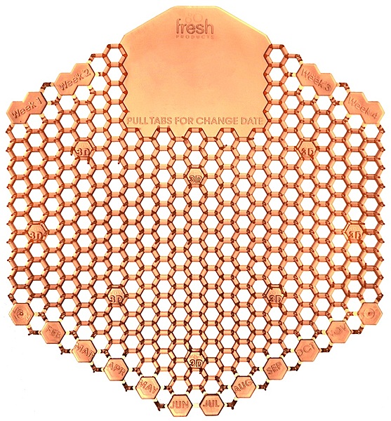 Fresh Products Wave 3D Urinal Screen Orange Mango Scent 10 / bx