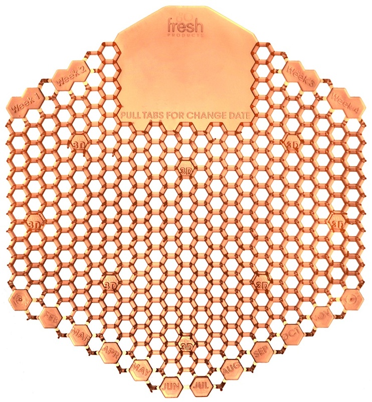 Fresh Products Wave 3D Urinal Screen Orange Mango Scent 10 / bx