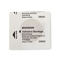McKesson Adhesive Spot Bandage – 1 Inch, Tan Plastic, Sterile