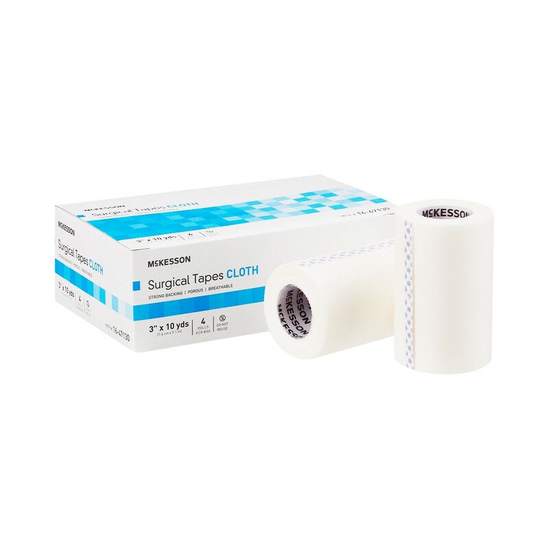 McKesson Medical Tape White 3 Inch X 10 Yard Silk-Like Cloth