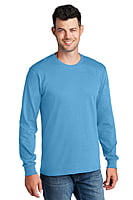 PC54LS PLAYERA CABALLERO ML PORT & COMPANY CORE COTTON