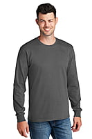 PC54LS PLAYERA CABALLERO ML PORT & COMPANY CORE COTTON