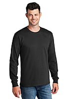 PC54LS PLAYERA CABALLERO ML PORT & COMPANY CORE COTTON