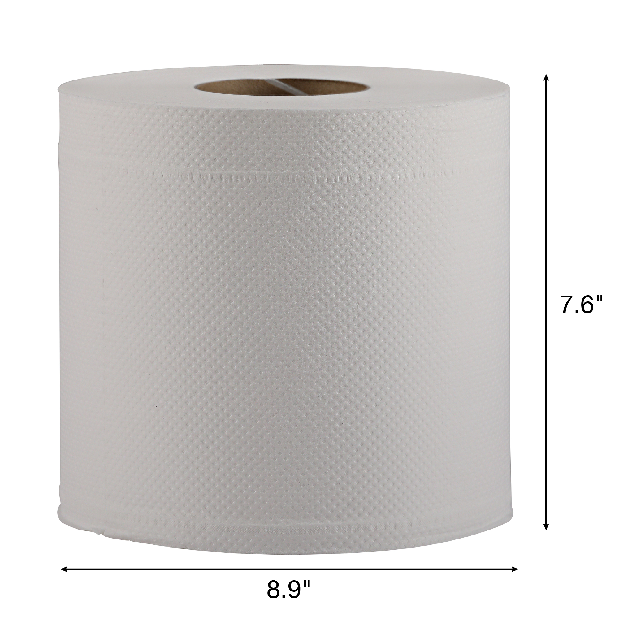 Empress Center Pull Towel - VIRGIN 7.6 X 8.9, White, 2-Ply 6 Rolls