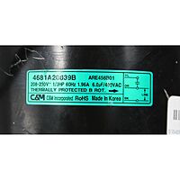 Motor Condensador Central 208-230V,1.96A,420V,60Hz,6 Polos,6Uf - 4681A20039B