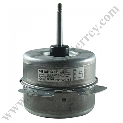 Motor Para Minisplit, Condensador, 220V, 60Hz, 14W, 0.43A, Capacitor 1.5Mf 370Vac - 4681Ar1392H