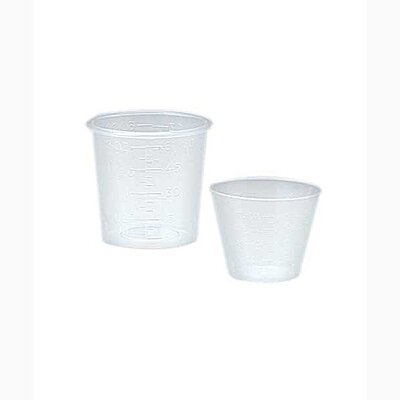 Medicine Cup Value Brand 2 oz. Clear Plastic Disposable NonSterile