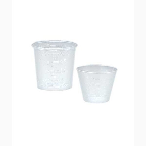 Medicine Cup Value Brand 2 oz. Clear Plastic Disposable NonSterile
