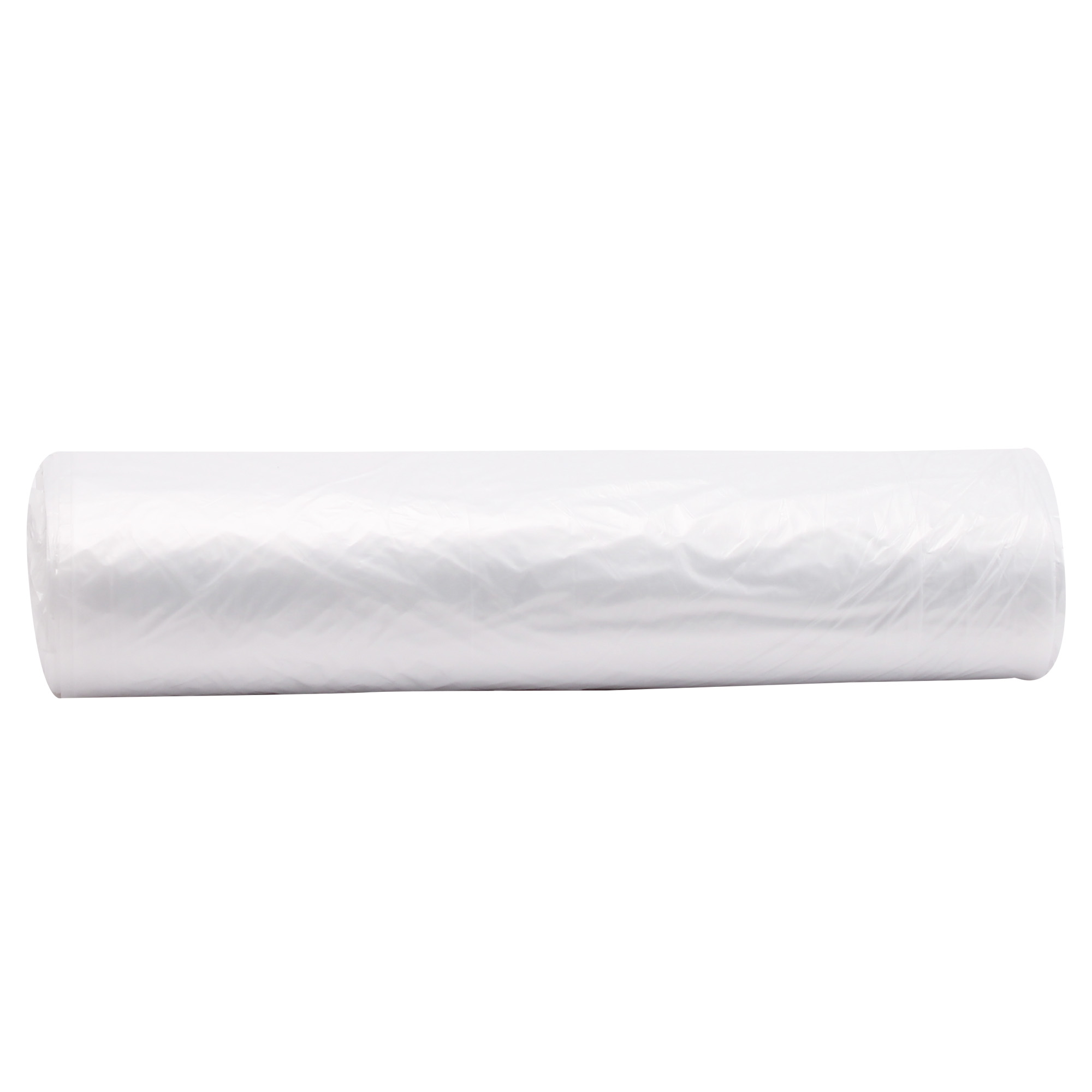 Performance Plus 43x46 .55mil Clear Glutton 56 gal Hi-Density liner interleaved roll 8 / 25 cs