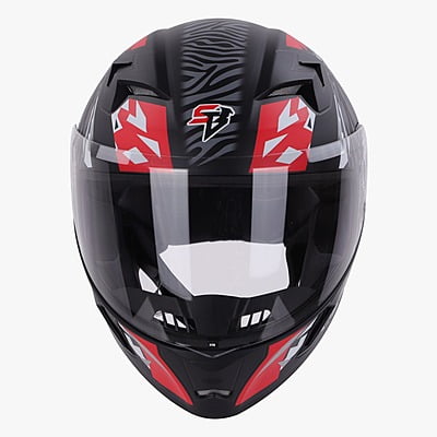 STEELBIRD SBA-21 RAPTOR PANTHA MATT BLACK/RED GREY C/V 580 MM (M)