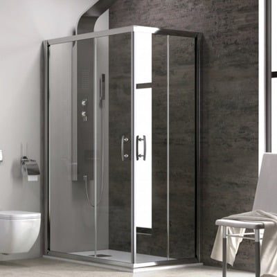 CABINA DUS KARAG, FLORA 100, SQUARE, 110X110X190, CLEAR TRANSPARENT