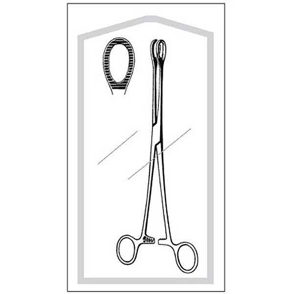 Econo Sterile™ Foerster-Ballenger Sponge Forceps 9-1/2 Inch Straight Sterile
