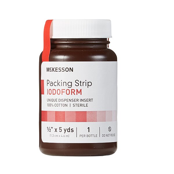 McKesson Iodoform Wound Packing Strip 1/2 Inch x 5 Yard