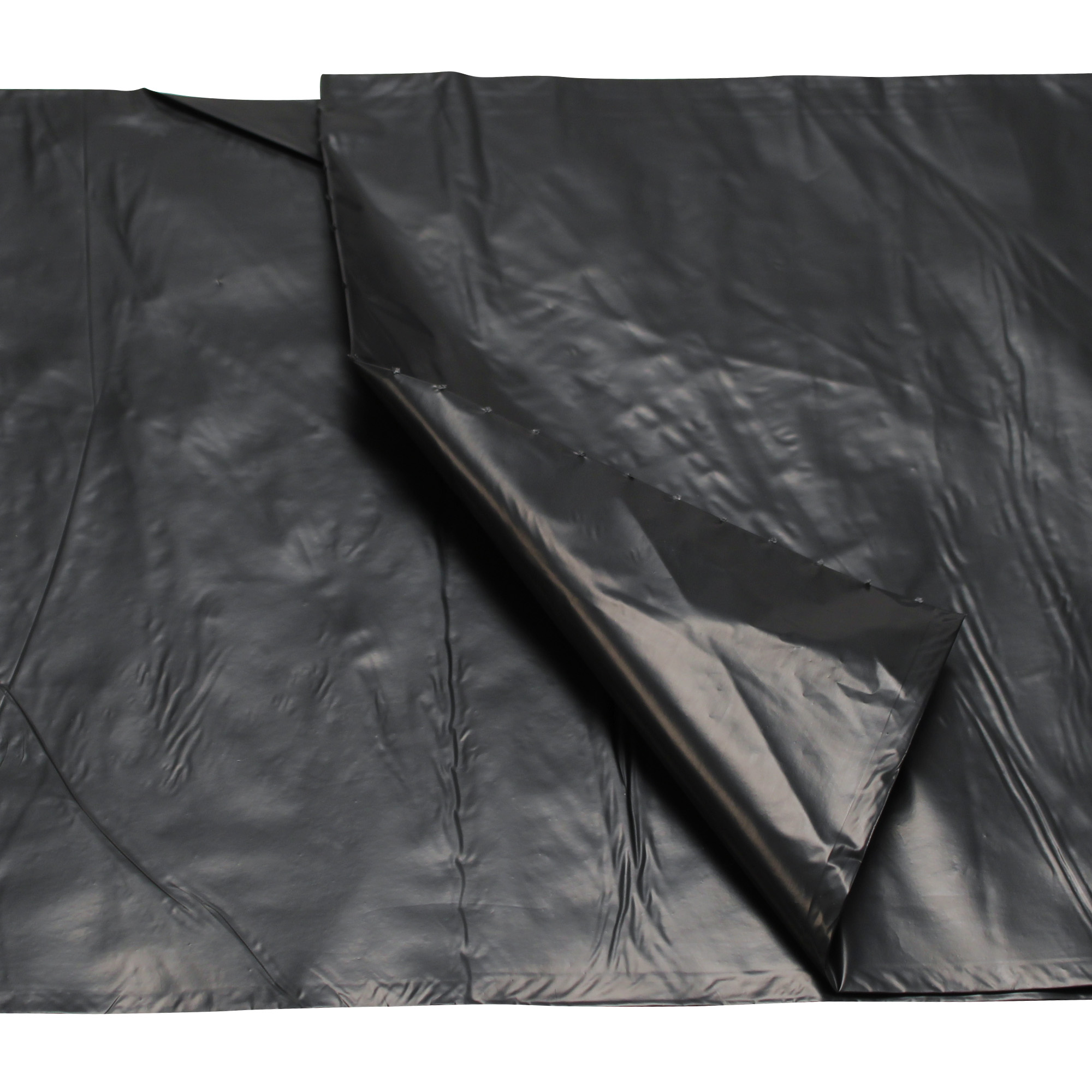 Performance Plus 40x46 1.5EQ mil Black 40-45 gallons Low Density Liner interleaved rolls 10 / 10 cs