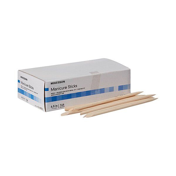McKesson® Manicure Sticks 4.5 Inch White Birch Nail Care Sticks 144 per Box