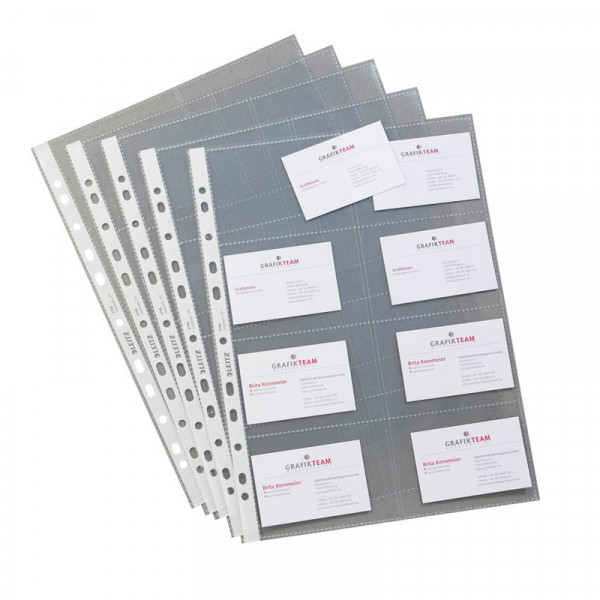 M/PNCH BUS.CARD POCK.LEITZ 4758-10/PKT