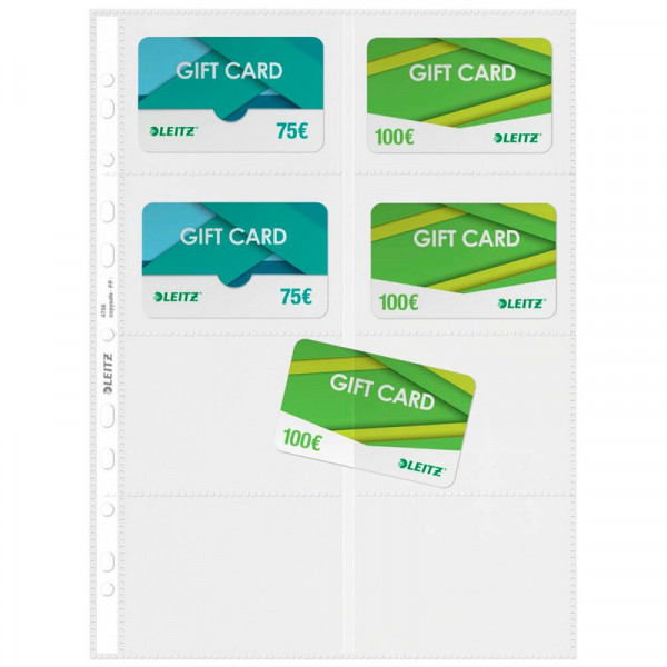 M/PNCH BUS.CARD POCK.LEITZ 4758-10/PKT