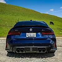 BMW G80 M3 & G82 M4 Carbon Fiber LED Rear Center Diffuser (2021+)