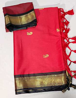 J62: Ready Ro Ship Beautiful Paithani Saree With Unstitched Blouse