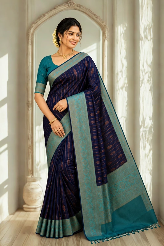 Vairaoosi saree Blue
