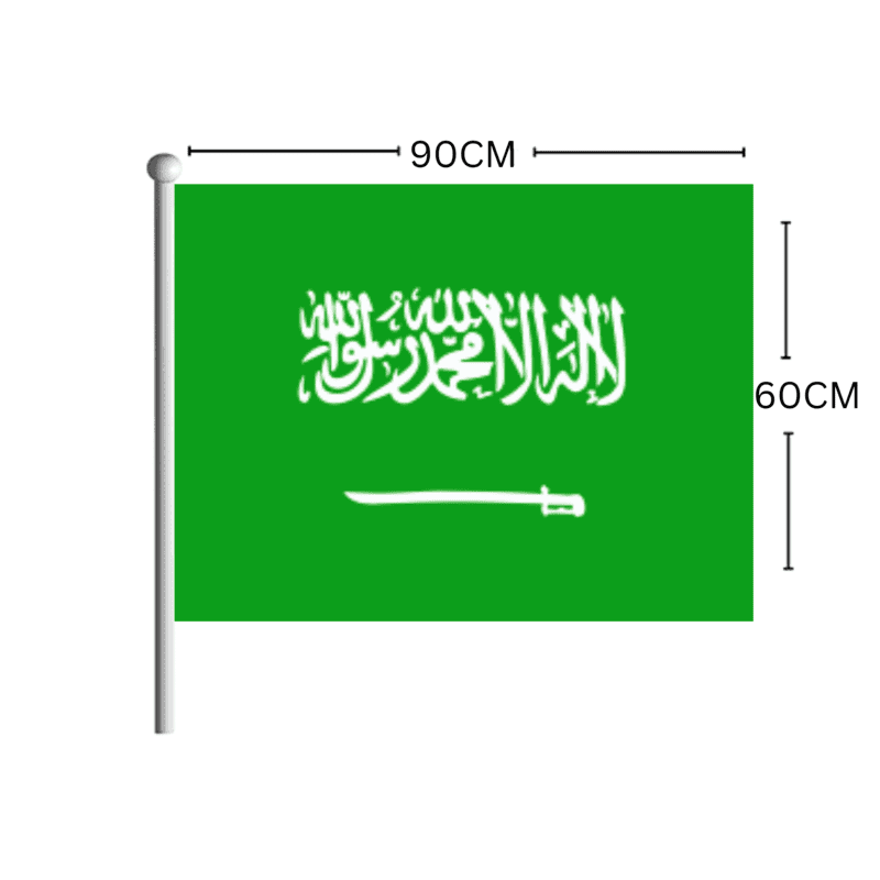 SAUDI-ARABIA Flag Stick 60CM*90CM