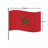 MOROCCO Flag Stick 14CM*20CM