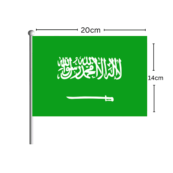 SAUDI-ARABIA Flag Stick 14CM*20CM