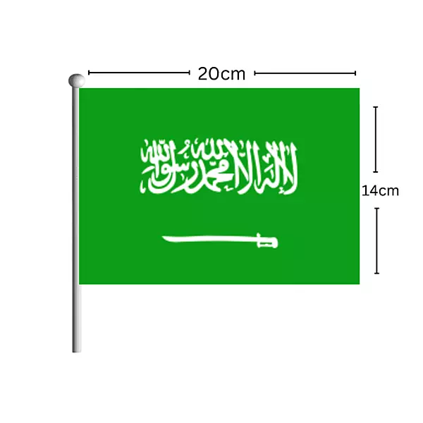 SAUDI-ARABIA Flag Stick 14CM*20CM