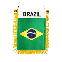 BRAZIL ​World Cup 2026 Window Hanging Flag With Fringy
