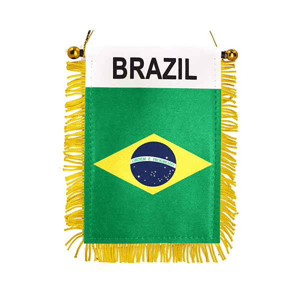 BRAZIL ​World Cup 2026 Window Hanging Flag With Fringy