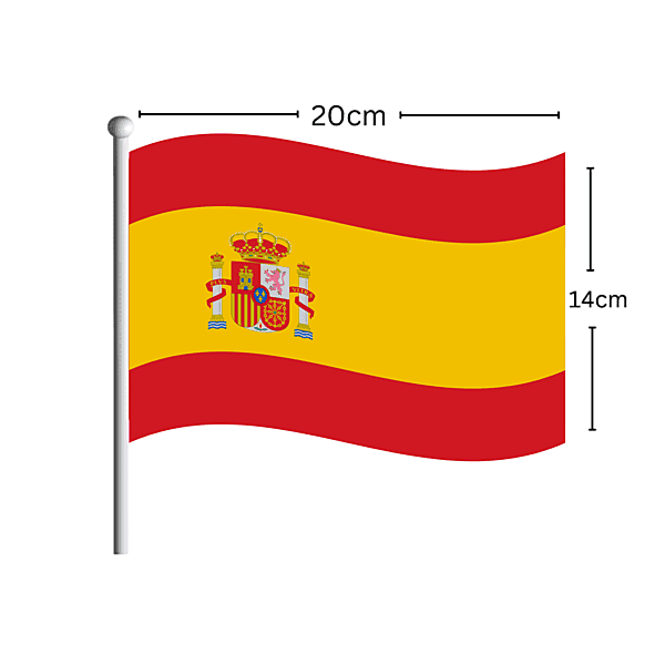 Spain Flag Stick 14CM*20CM