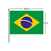 BRAZIL Flag Stick 14CM*20CM