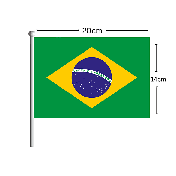 BRAZIL Flag Stick 14CM*20CM