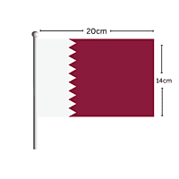 Qatar Flag Stick 14CM*20CM